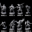 Eight Dragon Spearmen Miniature for Dungeons and Dragons, Pathfinder or other TTRPGs