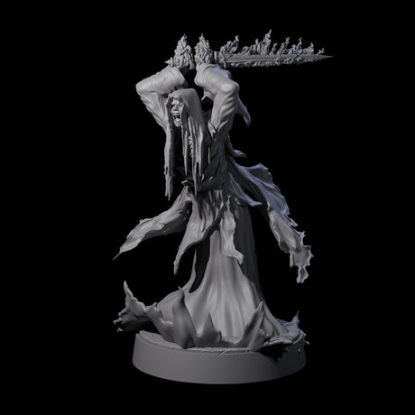 Eight Flaming Wraiths Miniature for Dungeons and Dragons, Pathfinder or other TTRPGs
