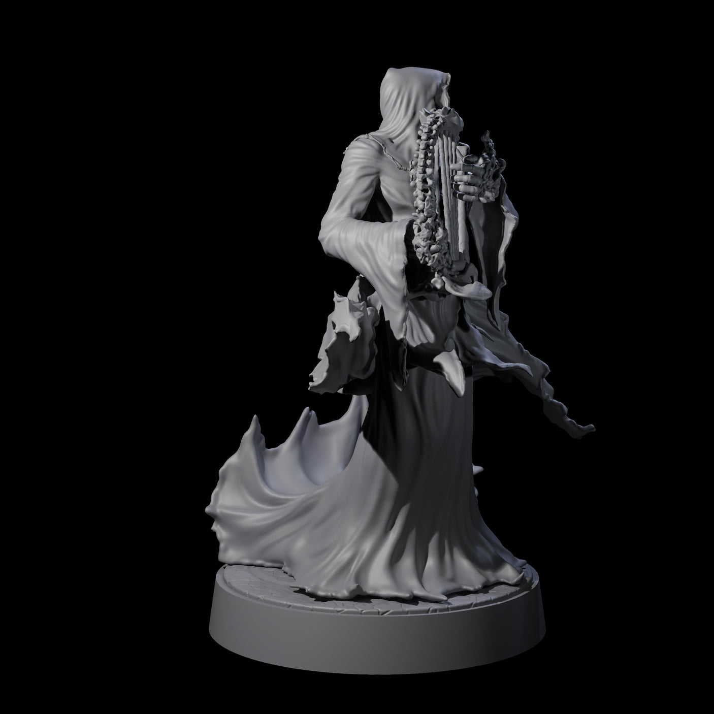 Eight Flaming Wraiths Miniature for Dungeons and Dragons, Pathfinder or other TTRPGs
