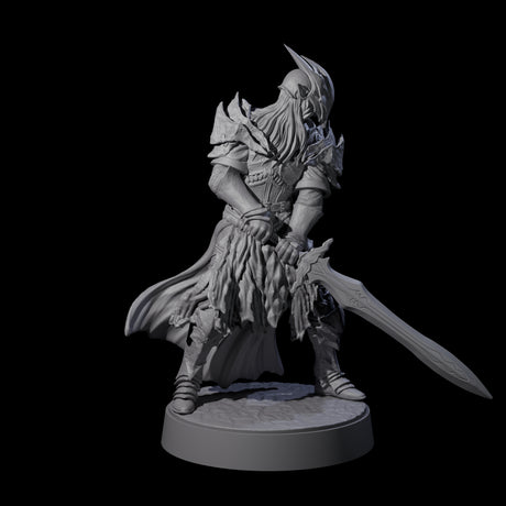 Eight Full Helm Elf Blademasters Miniature for Dungeons and Dragons, Pathfinder or other TTRPGs