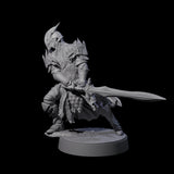 Eight Full Helm Elf Blademasters Miniature for Dungeons and Dragons, Pathfinder or other TTRPGs