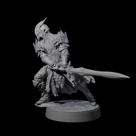 Eight Full Helm Elf Blademasters Miniature for Dungeons and Dragons, Pathfinder or other TTRPGs