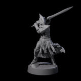 Eight Full Helm Elf Blademasters Miniature for Dungeons and Dragons, Pathfinder or other TTRPGs