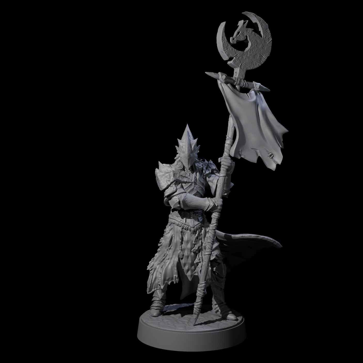 Eight Full Helm Elf Blademasters Miniature for Dungeons and Dragons, Pathfinder or other TTRPGs