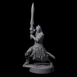 Eight Grimacing Elf Spearmen Miniature for Dungeons and Dragons, Pathfinder or other TTRPGs