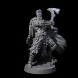 Eight Half Masked Berserkers Miniature for Dungeons and Dragons, Pathfinder or other TTRPGs