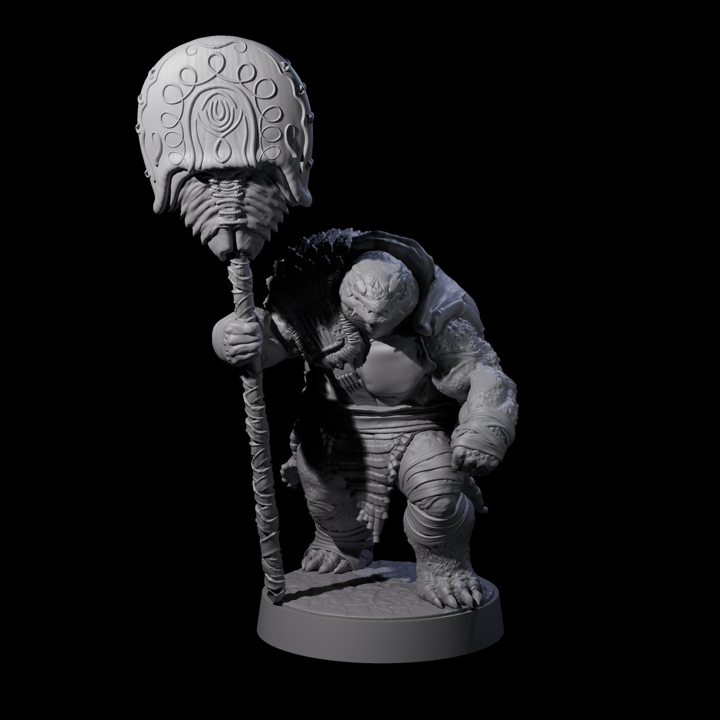 Eight Hulking Skum Brutes Miniature for Dungeons and Dragons, Pathfinder or other TTRPGs