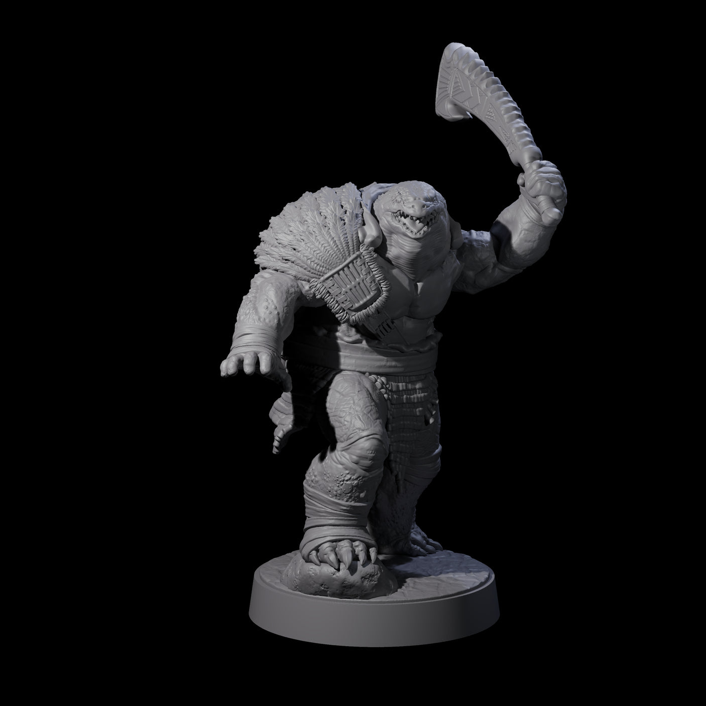 Eight Hulking Skum Brutes Miniature for Dungeons and Dragons, Pathfinder or other TTRPGs