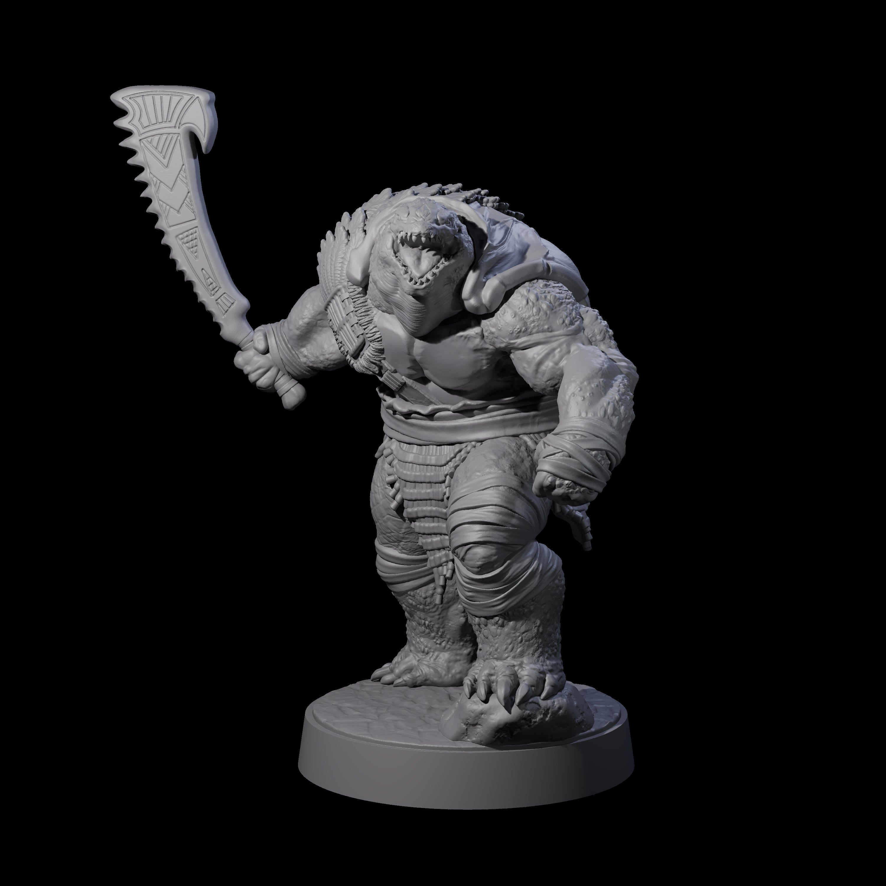 Eight Hulking Skum Brutes Miniature for Dungeons and Dragons, Pathfinder or other TTRPGs