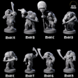 Eight Hulking Skum Brutes Miniature for Dungeons and Dragons, Pathfinder or other TTRPGs