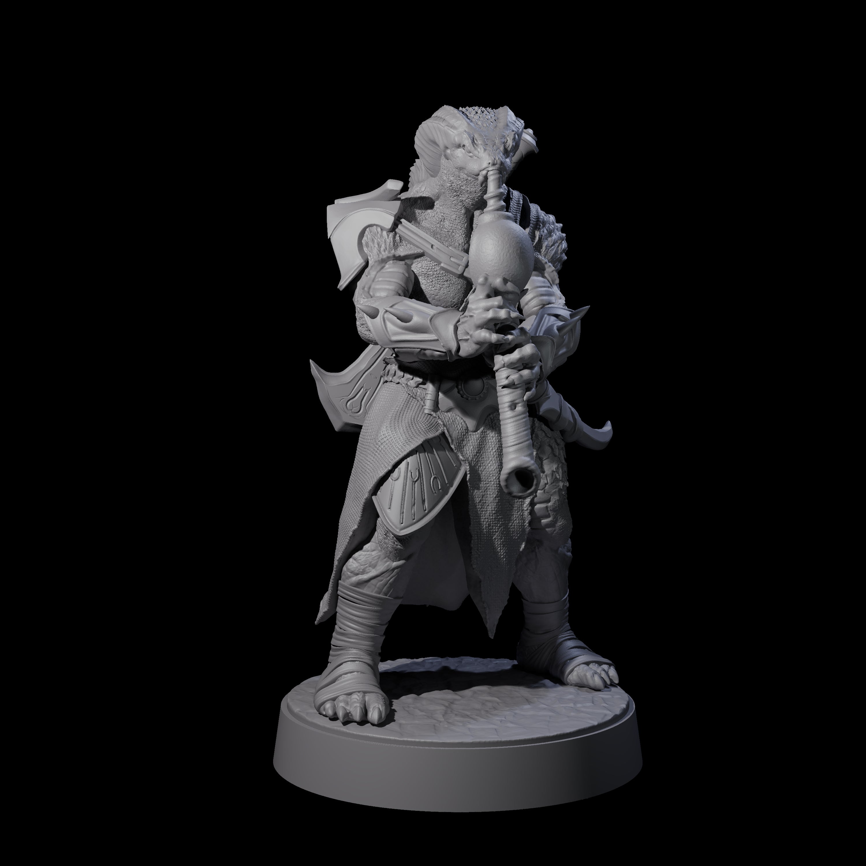Eight Muscular Yuan-ti Warriors Miniature for Dungeons and Dragons, Pathfinder or other TTRPGs