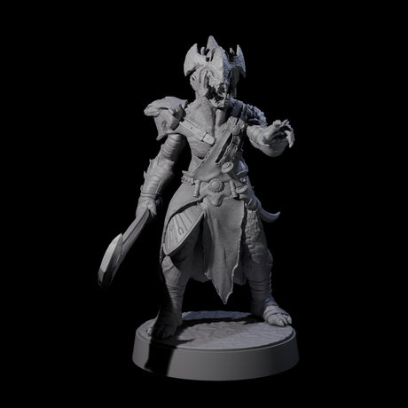 Eight Muscular Yuan-ti Warriors Miniature for Dungeons and Dragons, Pathfinder or other TTRPGs