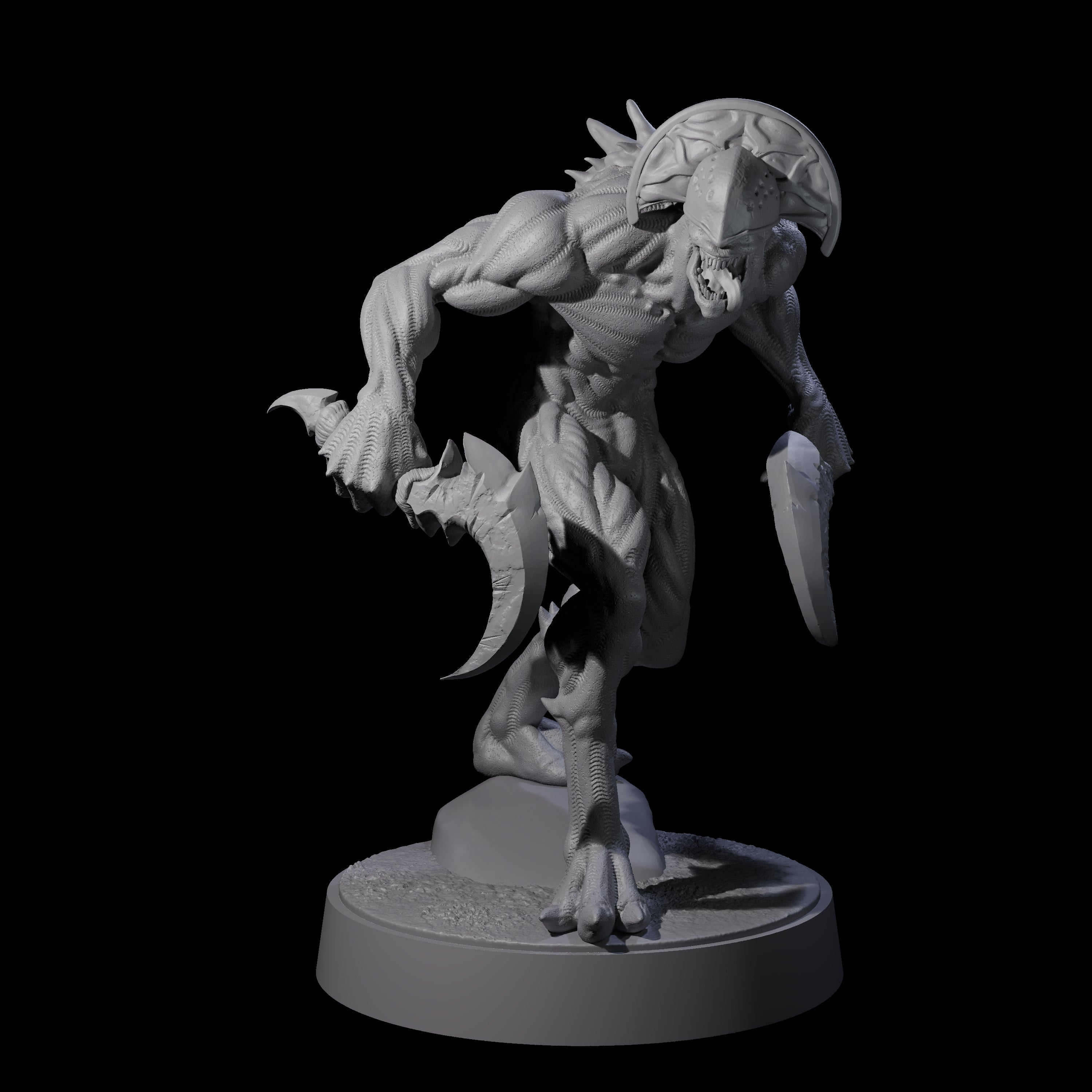 Eight Sinuous Babaus Miniature for Dungeons and Dragons, Pathfinder or other TTRPGs