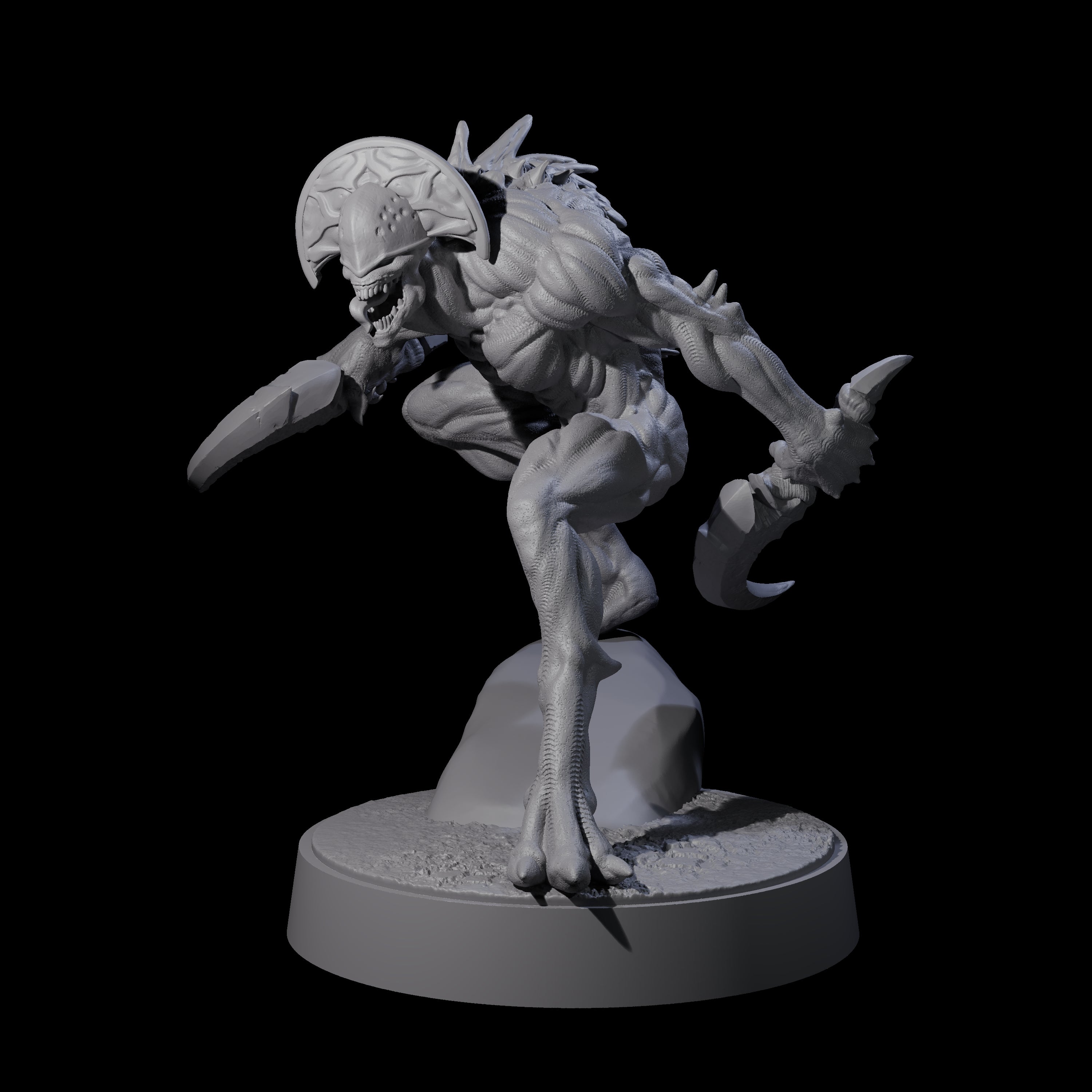 Eight Sinuous Babaus Miniature for Dungeons and Dragons, Pathfinder or other TTRPGs