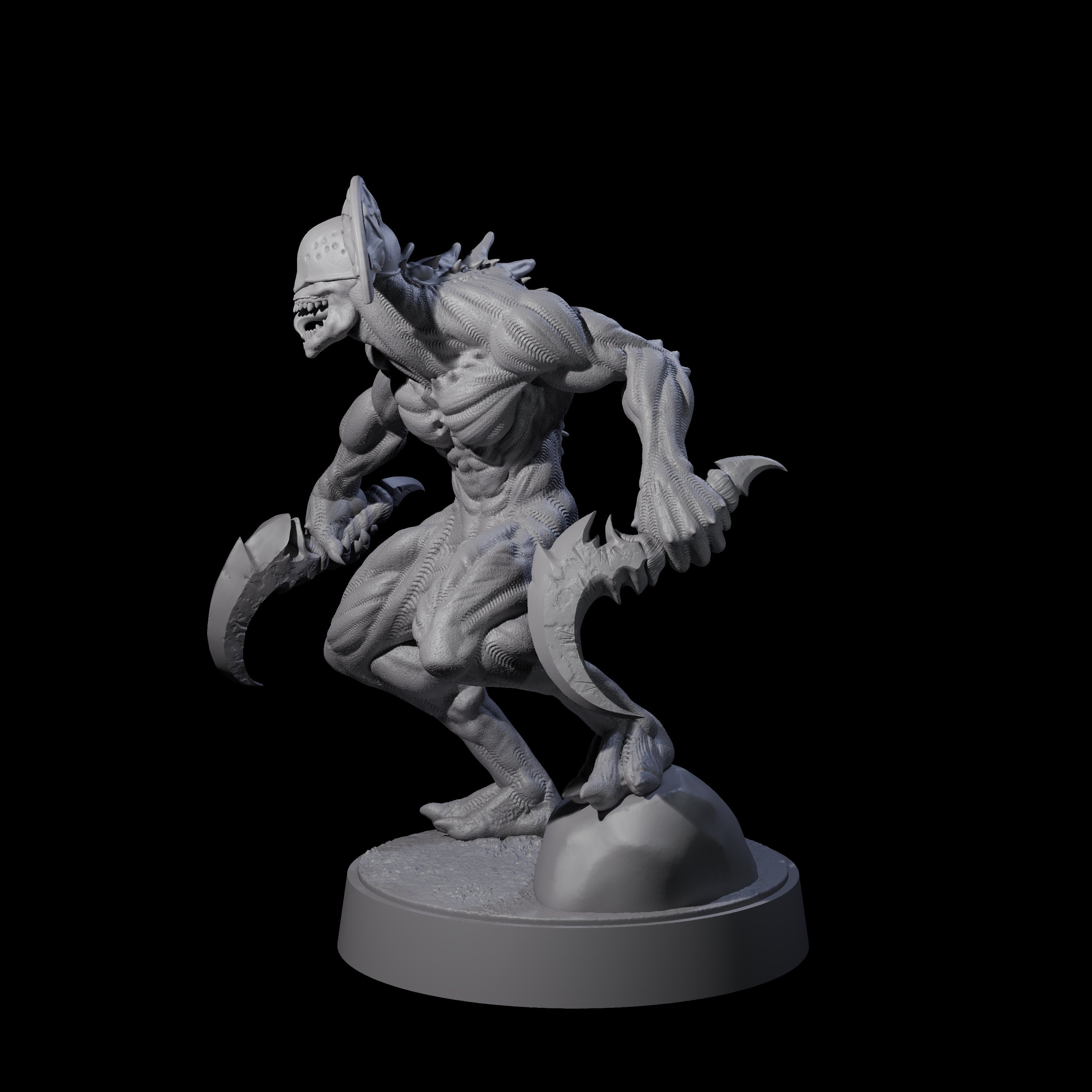 Eight Sinuous Babaus Miniature for Dungeons and Dragons, Pathfinder or other TTRPGs