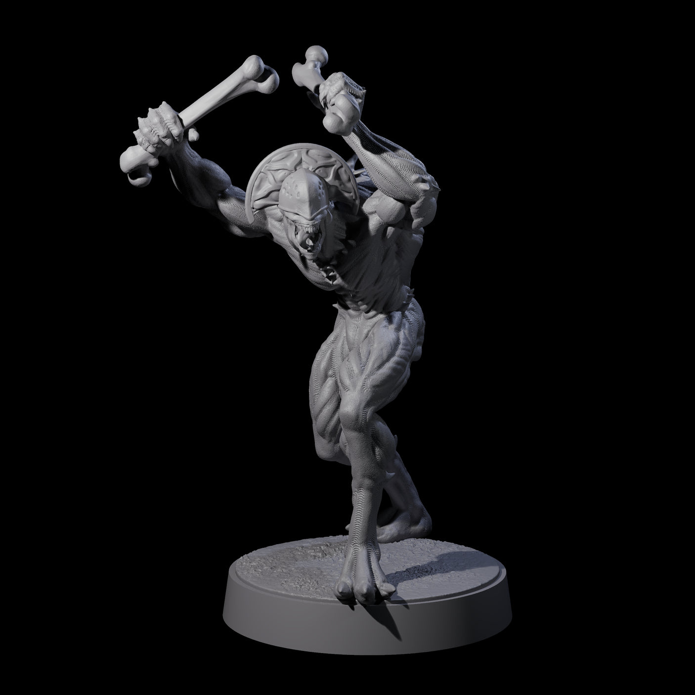 Eight Sinuous Babaus Miniature for Dungeons and Dragons, Pathfinder or other TTRPGs