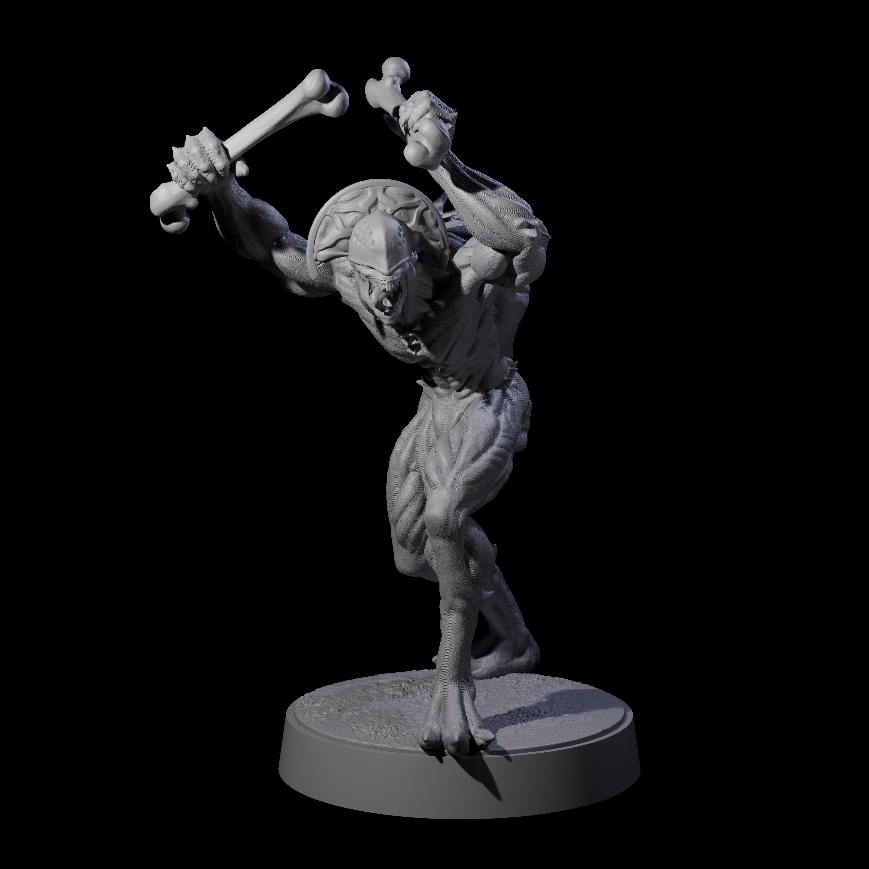 Eight Sinuous Babaus Miniature for Dungeons and Dragons, Pathfinder or other TTRPGs