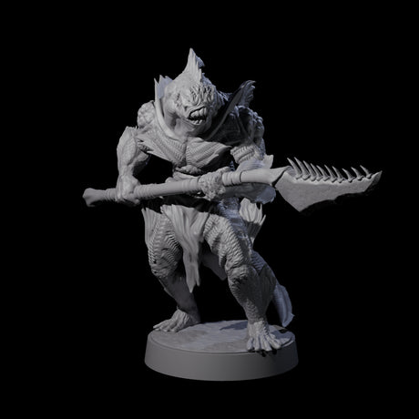Eight Spikey Sahuagin Attackers Miniature for Dungeons and Dragons, Pathfinder or other TTRPGs