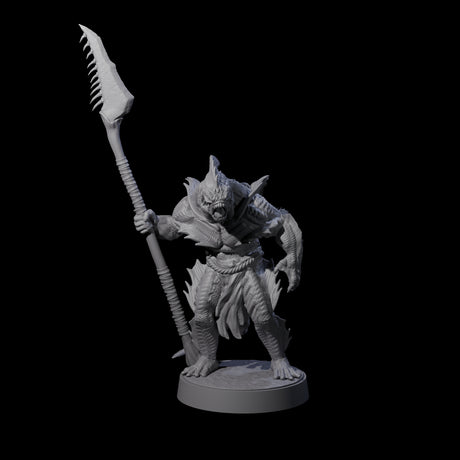 Eight Spikey Sahuagin Attackers Miniature for Dungeons and Dragons, Pathfinder or other TTRPGs