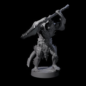 Eight Spikey Sahuagin Attackers Miniature for Dungeons and Dragons, Pathfinder or other TTRPGs
