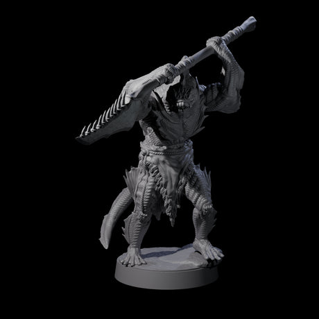 Eight Spikey Sahuagin Attackers Miniature for Dungeons and Dragons, Pathfinder or other TTRPGs