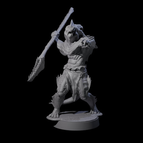 Eight Spikey Sahuagin Attackers Miniature for Dungeons and Dragons, Pathfinder or other TTRPGs