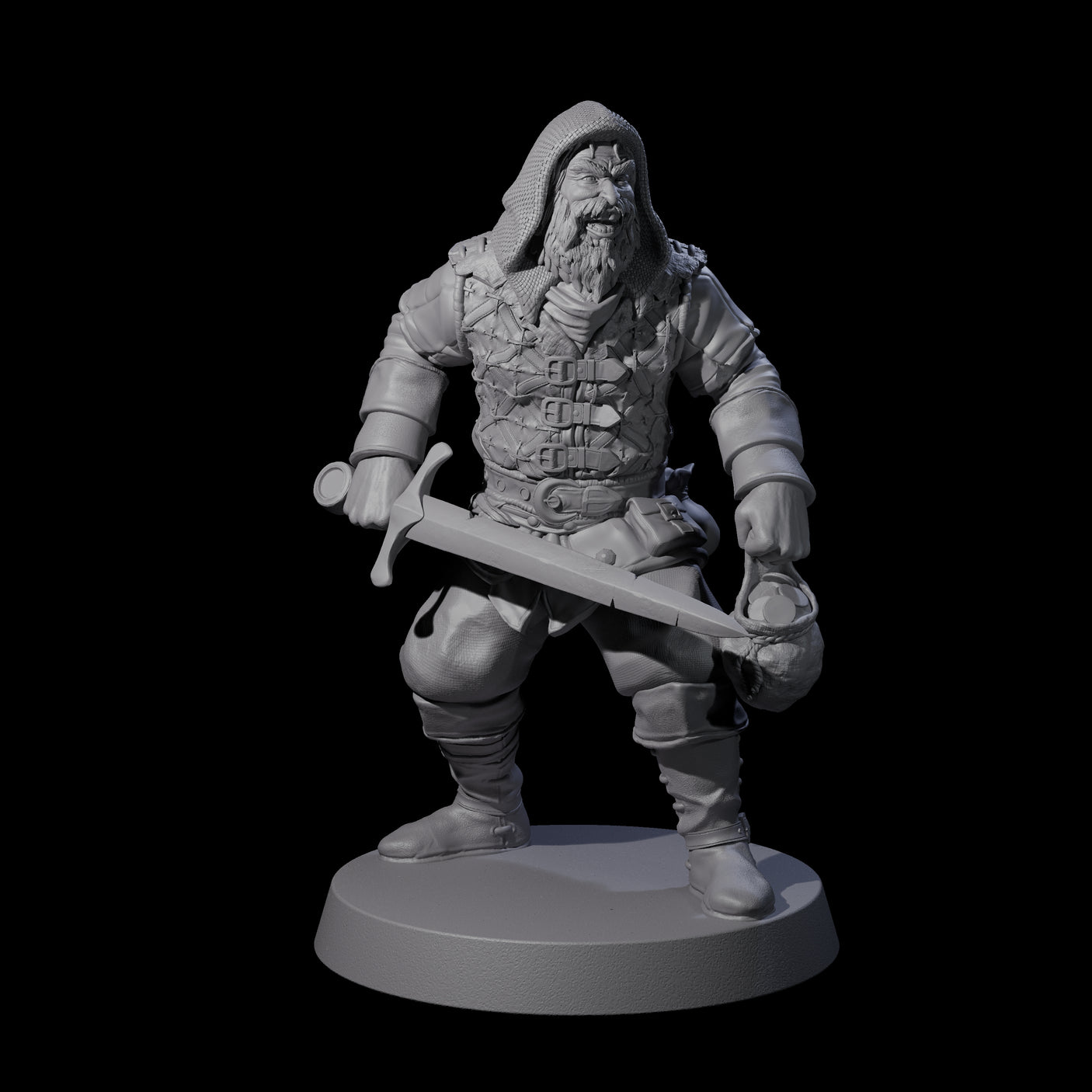 Eight Toothy Bandits Miniature for Dungeons and Dragons, Pathfinder or other TTRPGs