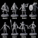 Eight Toothy Bandits Miniature for Dungeons and Dragons, Pathfinder or other TTRPGs