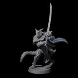 Eight Valiant Dragonborn Crusaders Miniature for Dungeons and Dragons, Pathfinder or other TTRPGs