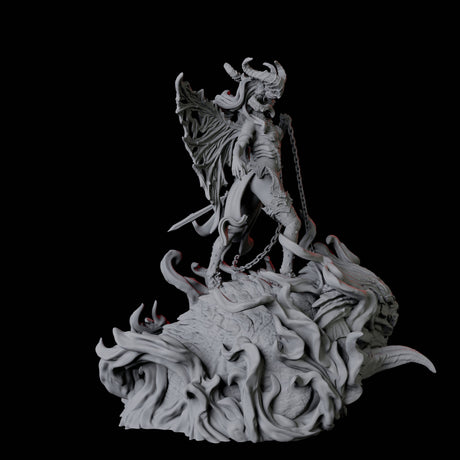 Eiseth, Hell's Valkyrie and Erinyes Queen Miniature for Dungeons and Dragons, Pathfinder or other TTRPGs