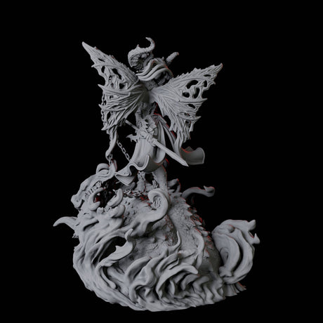 Eiseth, Hell's Valkyrie and Erinyes Queen Miniature for Dungeons and Dragons, Pathfinder or other TTRPGs
