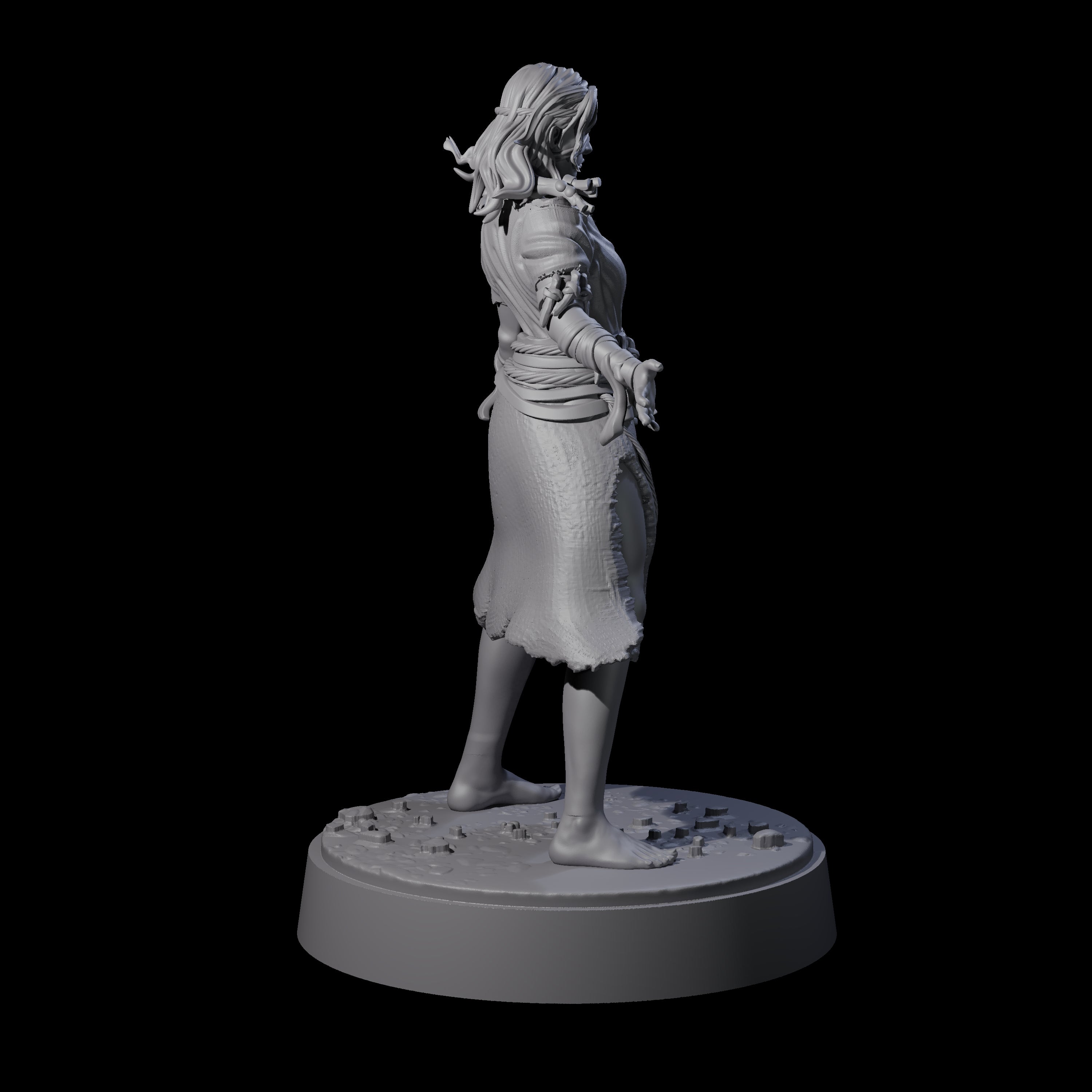 El - Bedraggled Hero Miniature for Dungeons and Dragons, Pathfinder or other TTRPGs