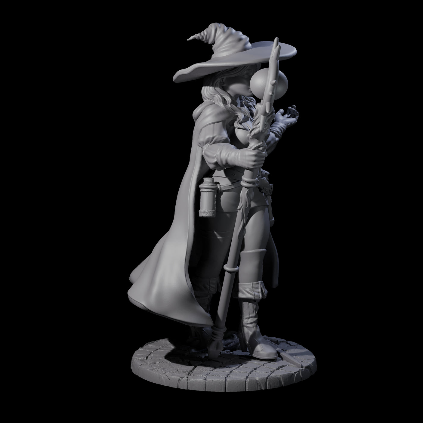 Elara - Classical Wizard Miniature for Dungeons and Dragons, Pathfinder or other TTRPGs