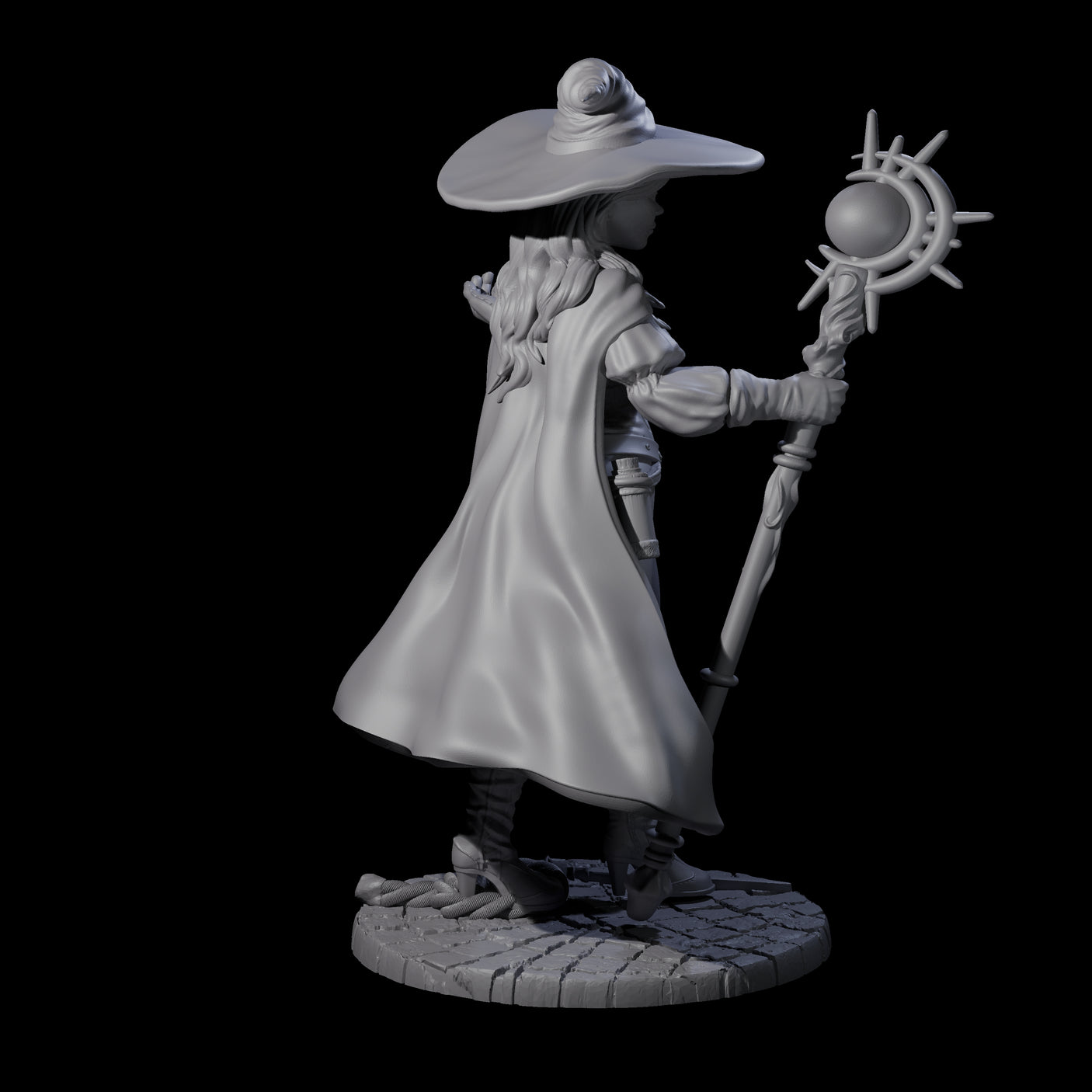 Elara - Classical Wizard Miniature for Dungeons and Dragons, Pathfinder or other TTRPGs