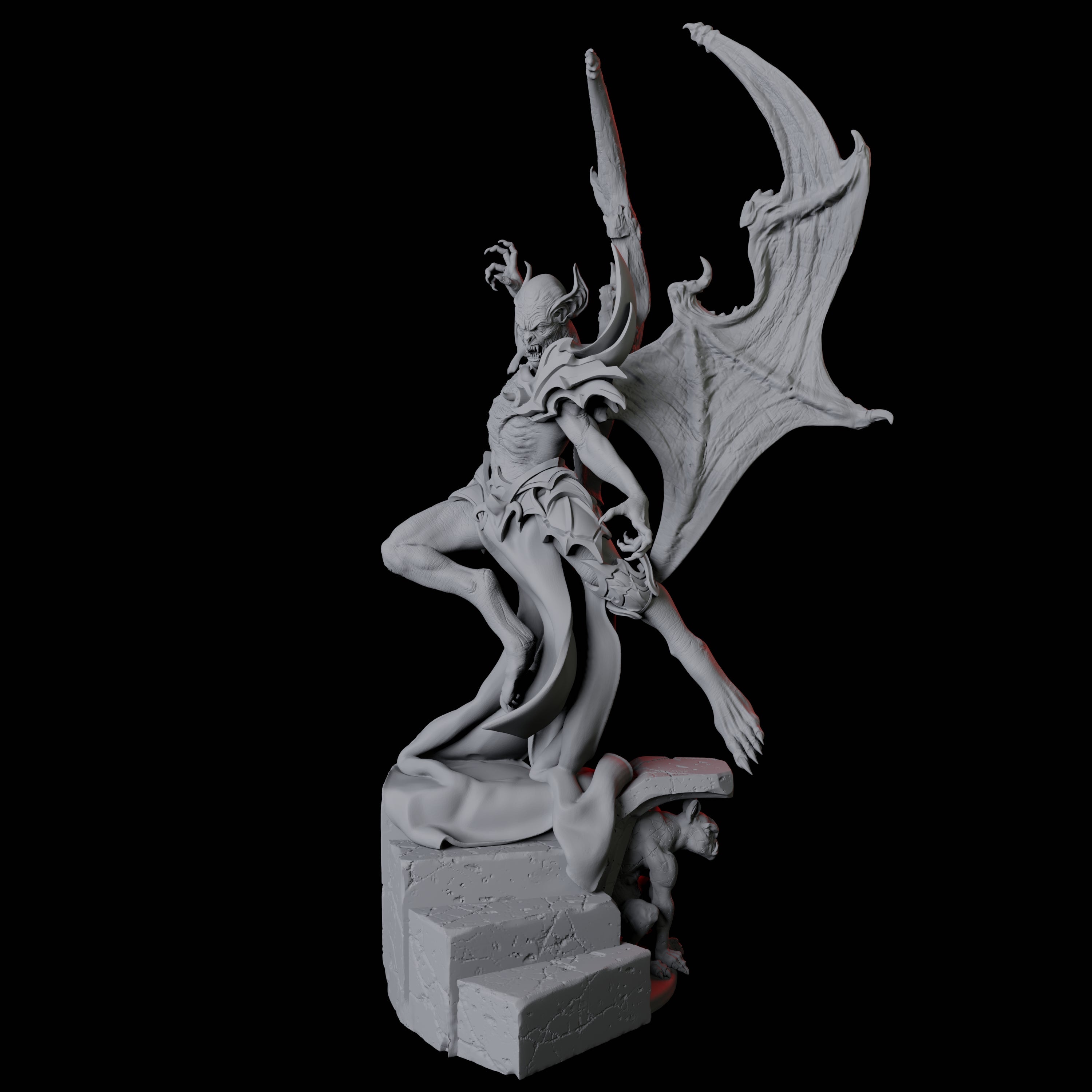 Eldar Vampire A Miniature for Dungeons and Dragons, Pathfinder or other TTRPGs