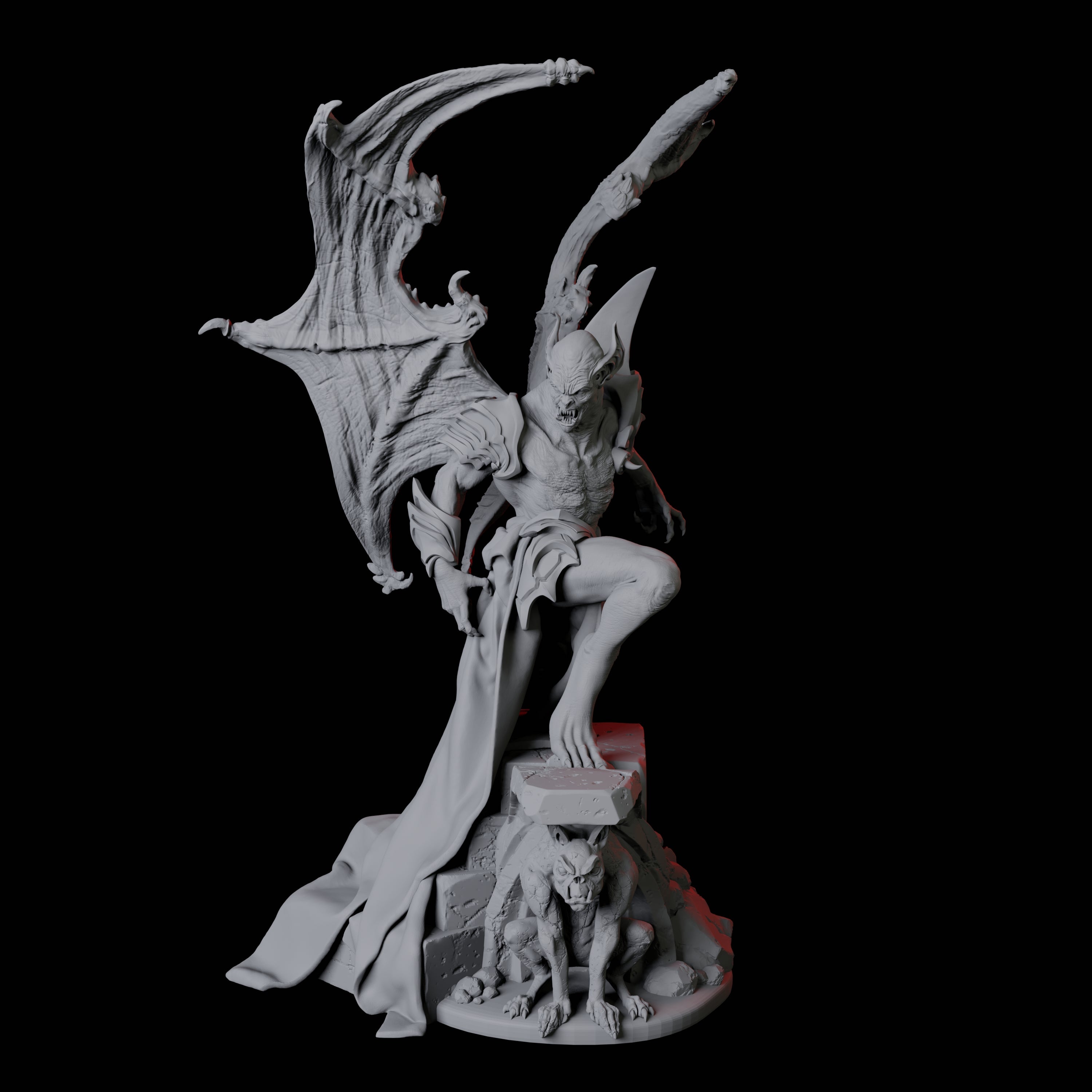 Eldar Vampire B Miniature for Dungeons and Dragons, Pathfinder or other TTRPGs