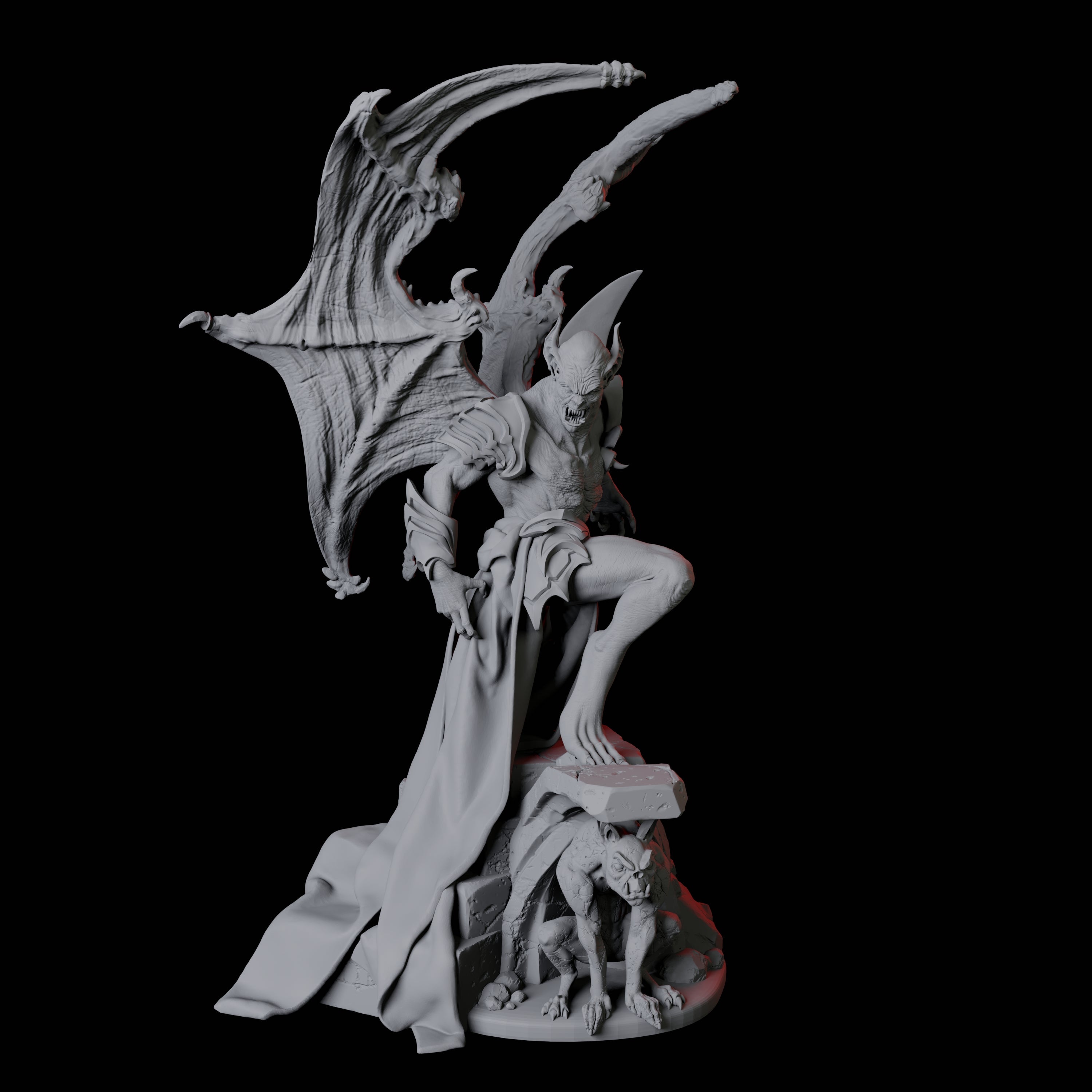 Eldar Vampire B Miniature for Dungeons and Dragons, Pathfinder or other TTRPGs