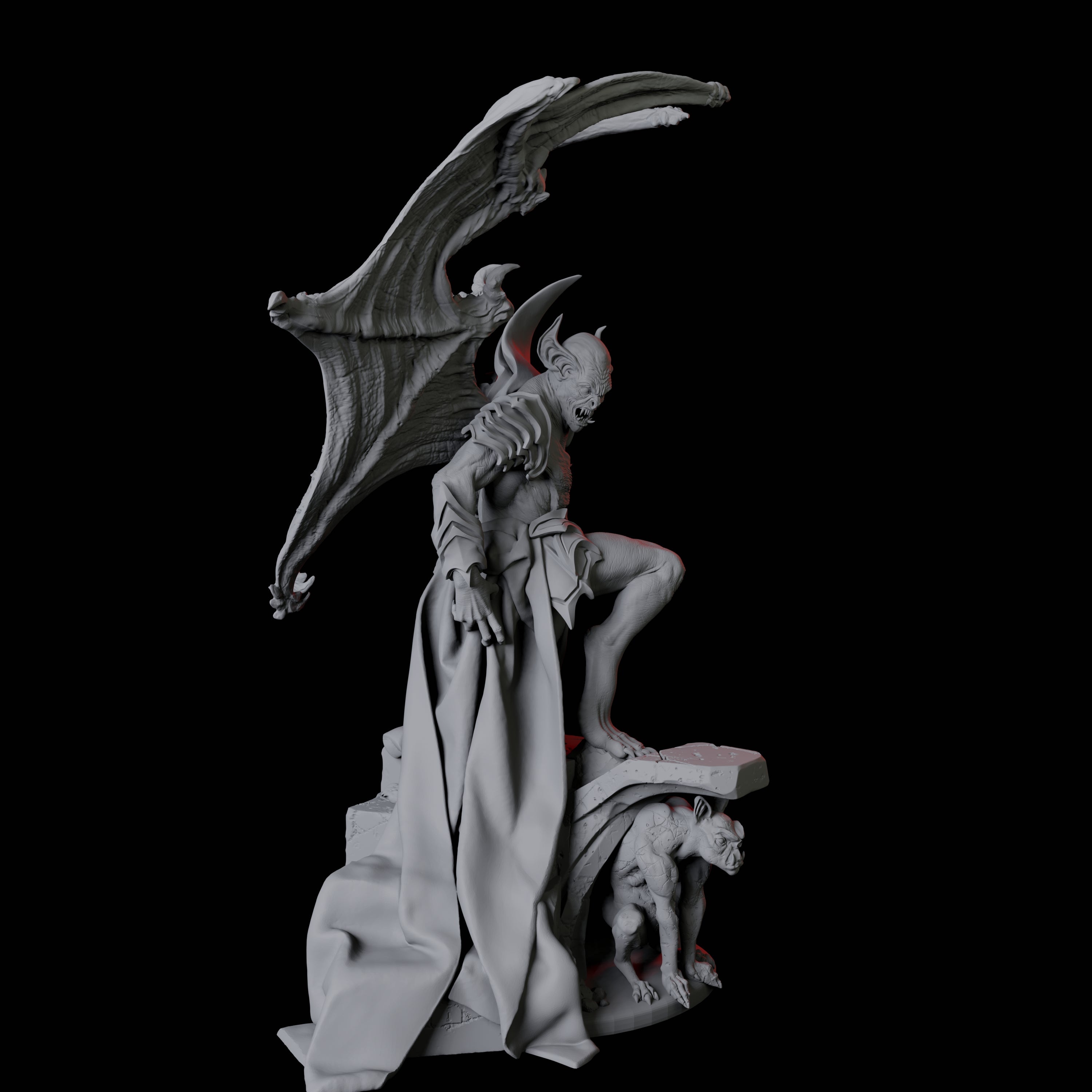 Eldar Vampire B Miniature for Dungeons and Dragons, Pathfinder or other TTRPGs