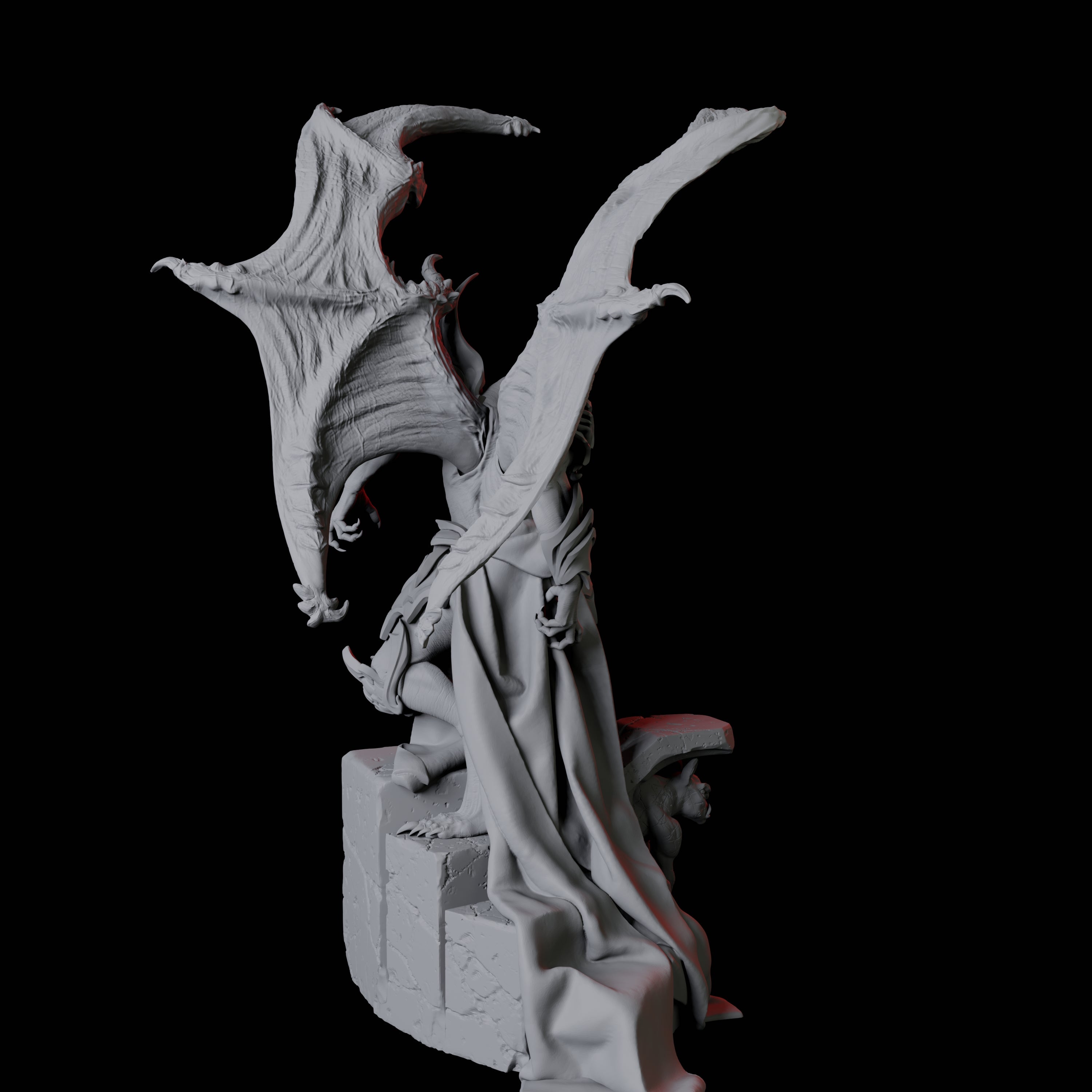 Eldar Vampire B Miniature for Dungeons and Dragons, Pathfinder or other TTRPGs