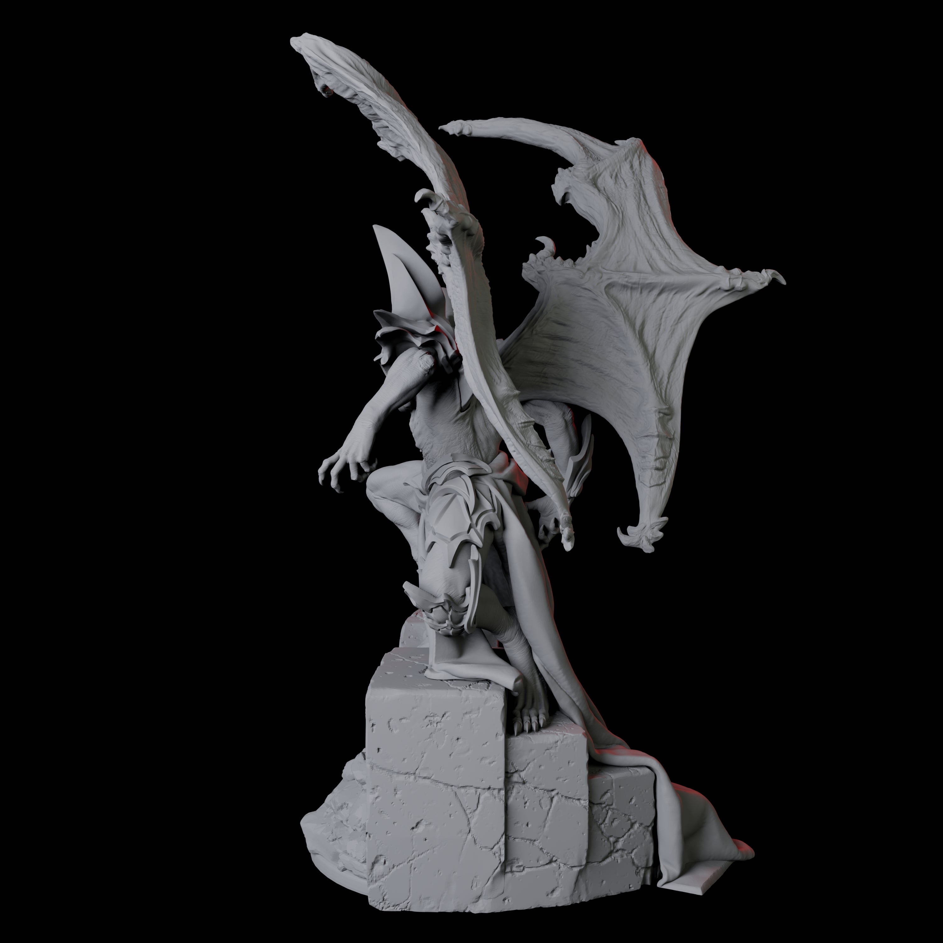 Eldar Vampire B Miniature for Dungeons and Dragons, Pathfinder or other TTRPGs