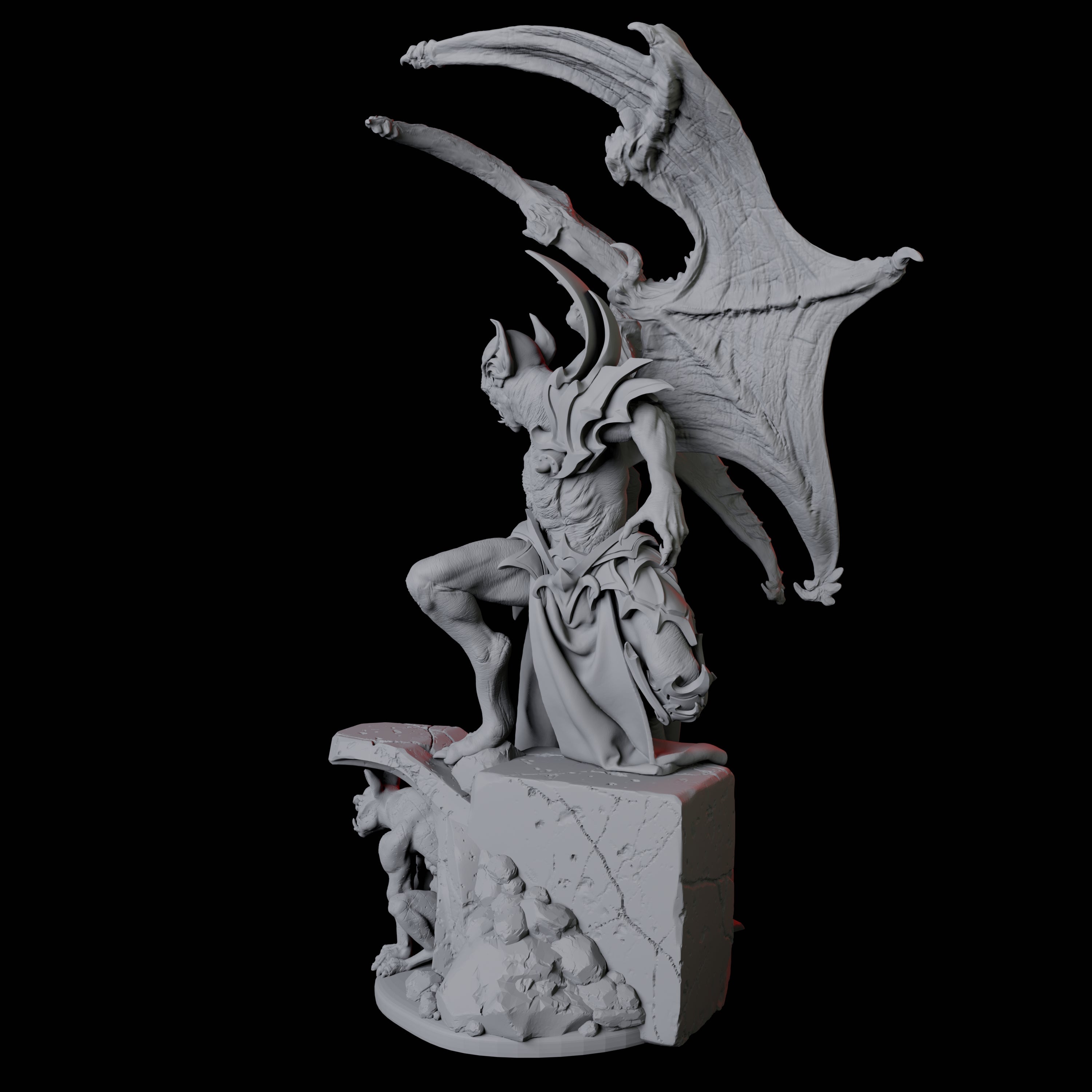 Eldar Vampire B Miniature for Dungeons and Dragons, Pathfinder or other TTRPGs