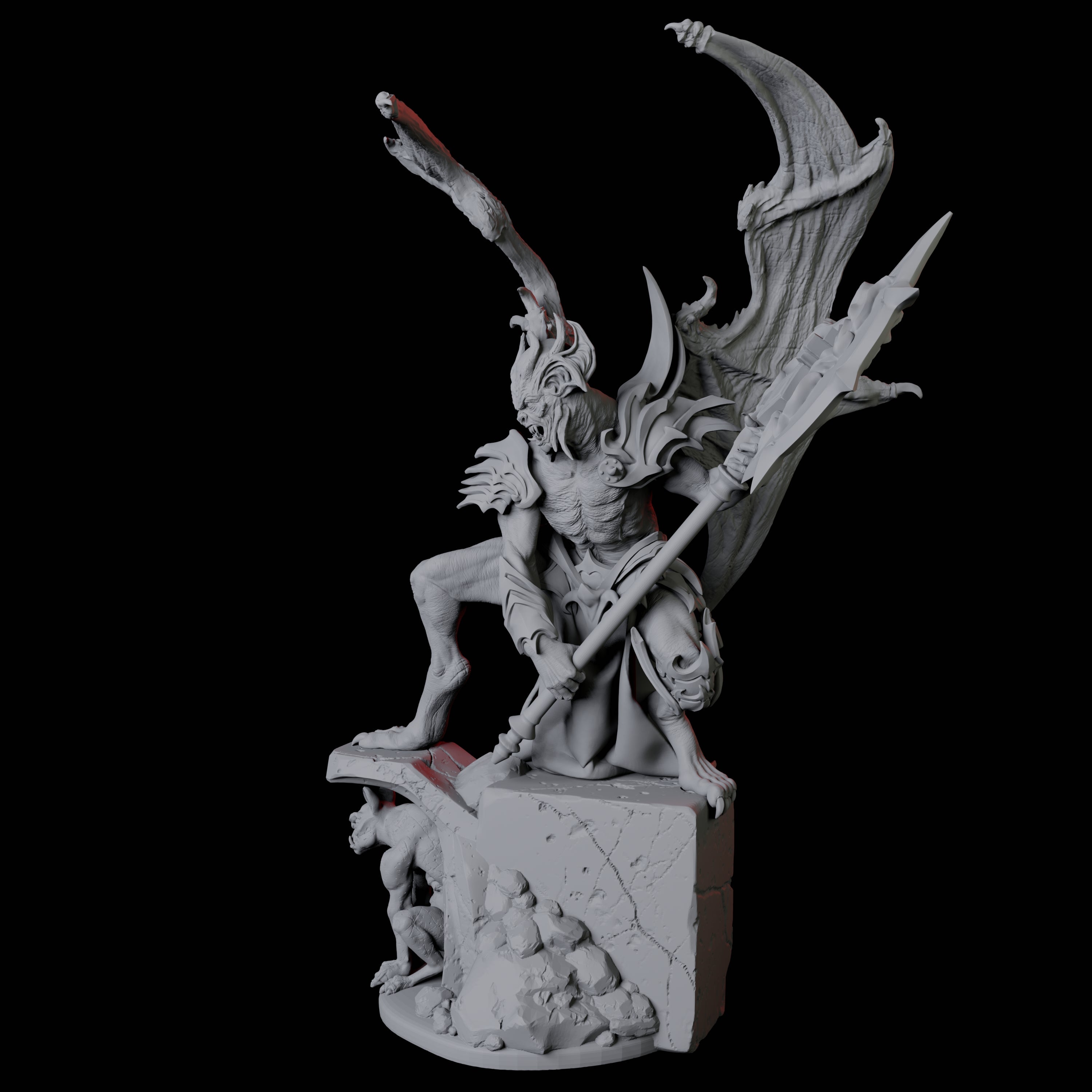 Eldar Vampire C Miniature for Dungeons and Dragons, Pathfinder or other TTRPGs