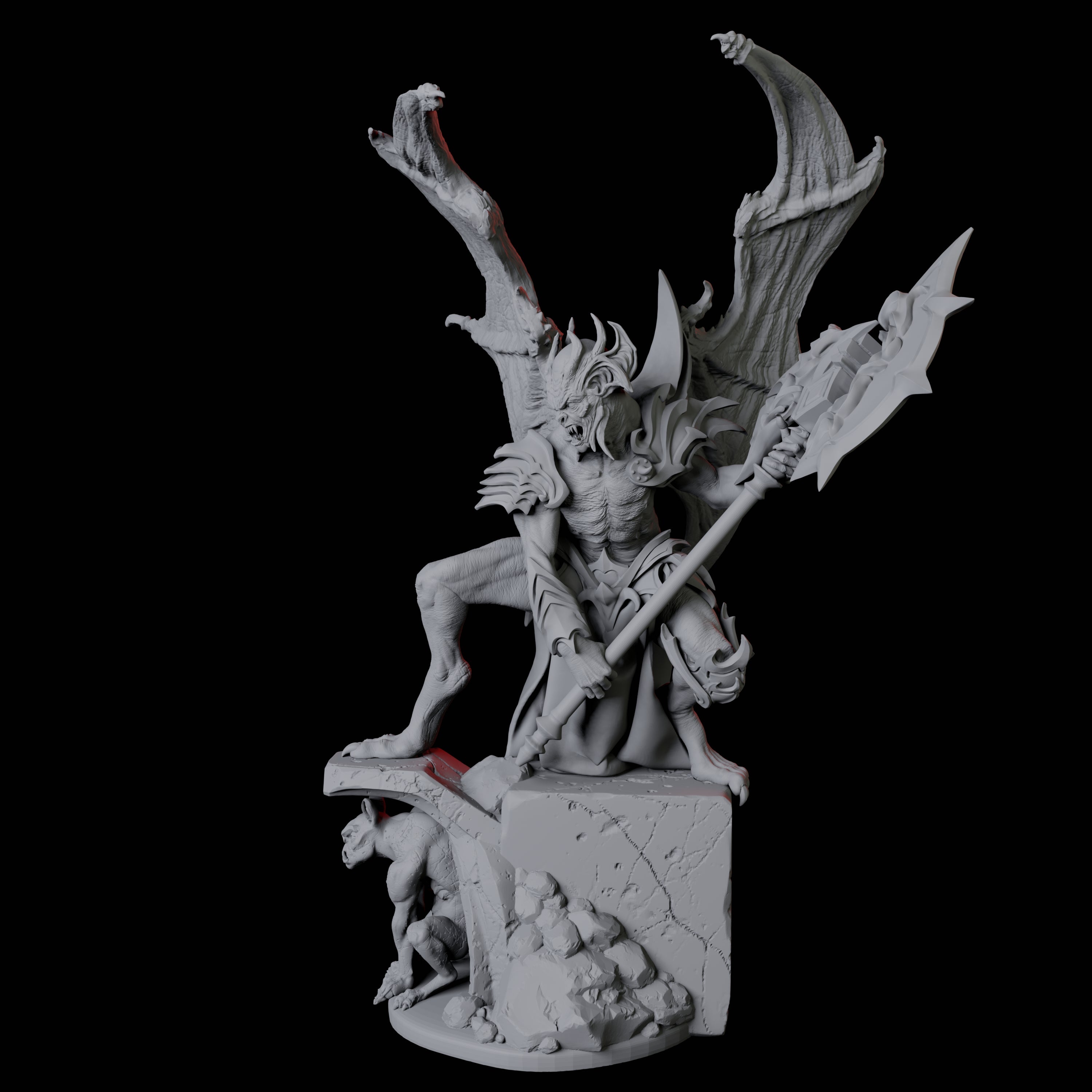 Eldar Vampire C Miniature for Dungeons and Dragons, Pathfinder or other TTRPGs