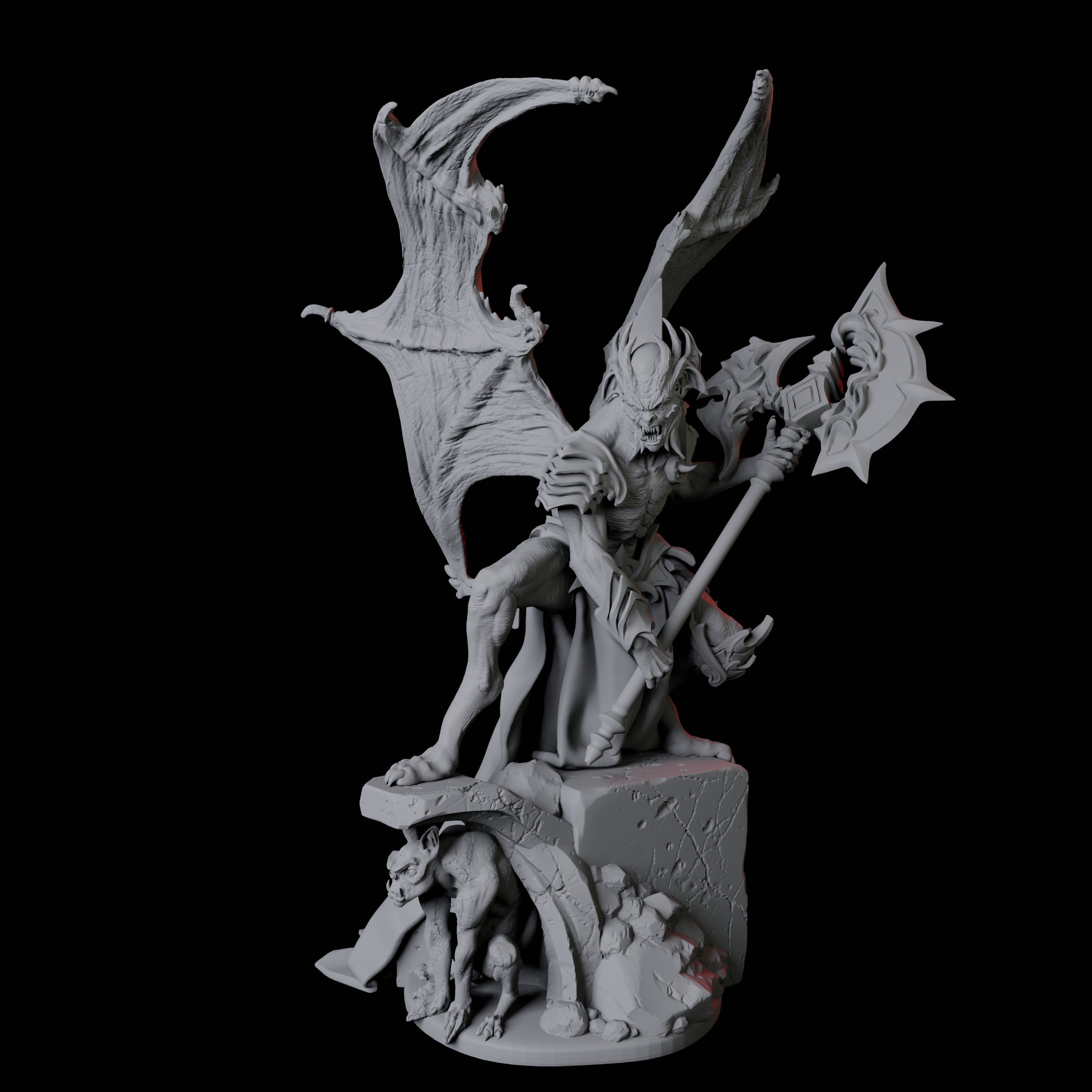 Eldar Vampire C Miniature for Dungeons and Dragons, Pathfinder or other TTRPGs