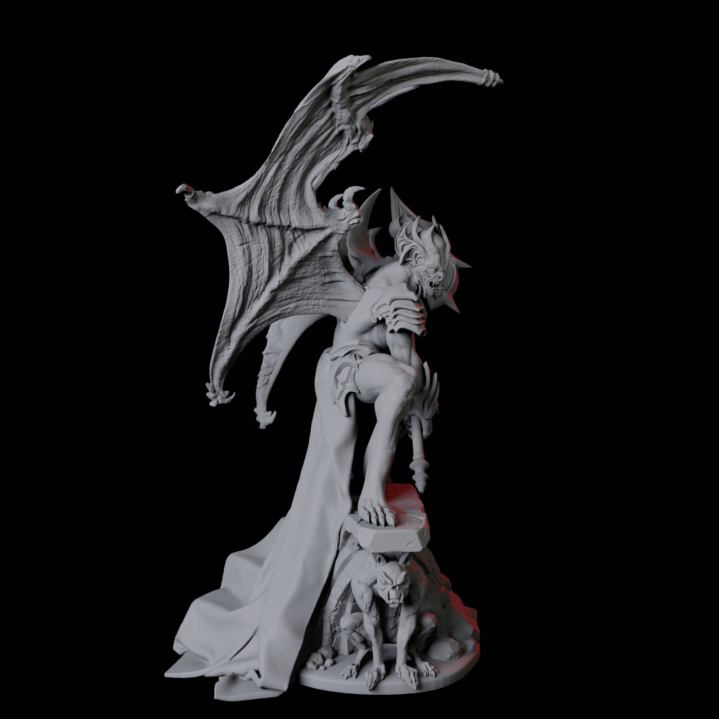 Eldar Vampire C Miniature for Dungeons and Dragons, Pathfinder or other TTRPGs