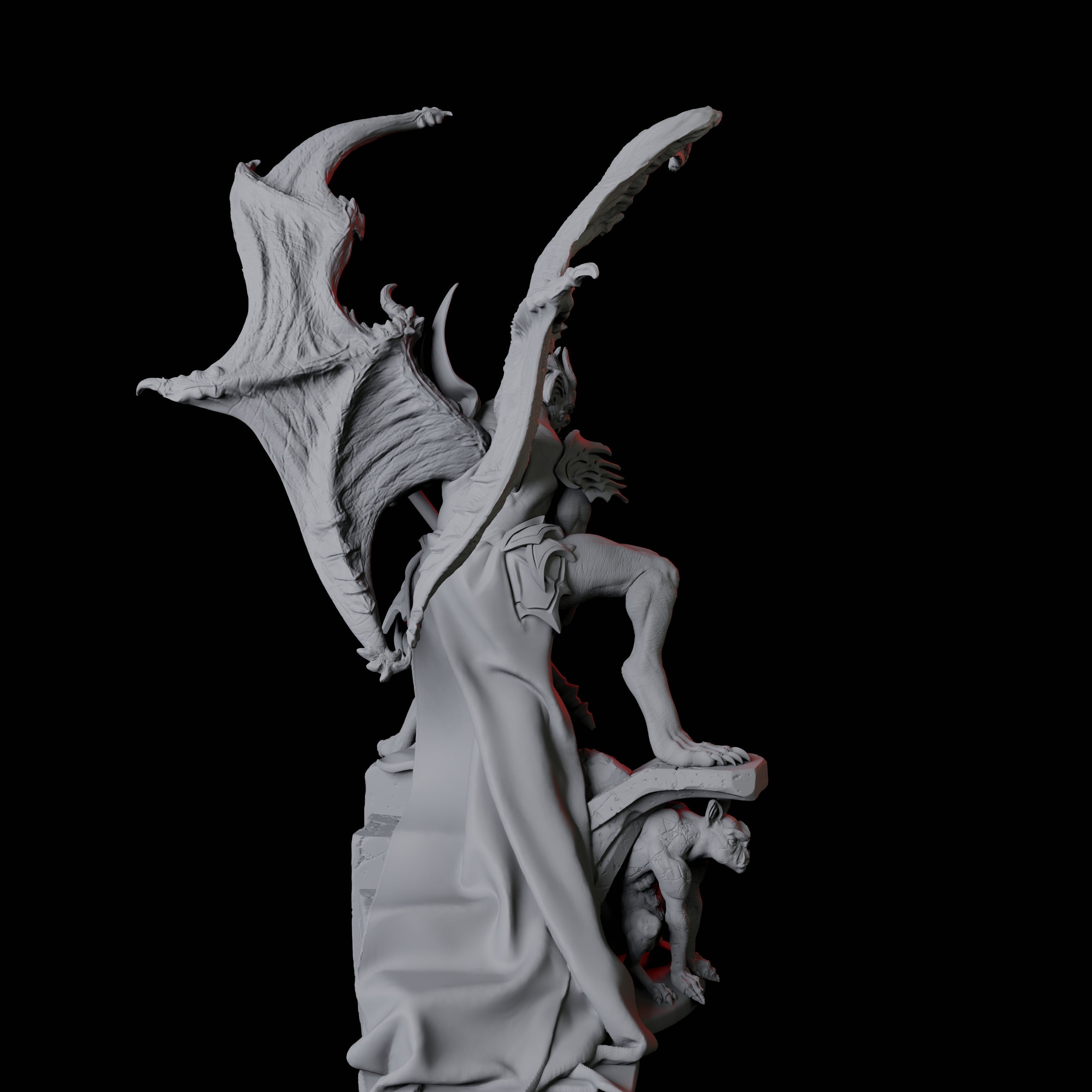 Eldar Vampire C Miniature for Dungeons and Dragons, Pathfinder or other TTRPGs