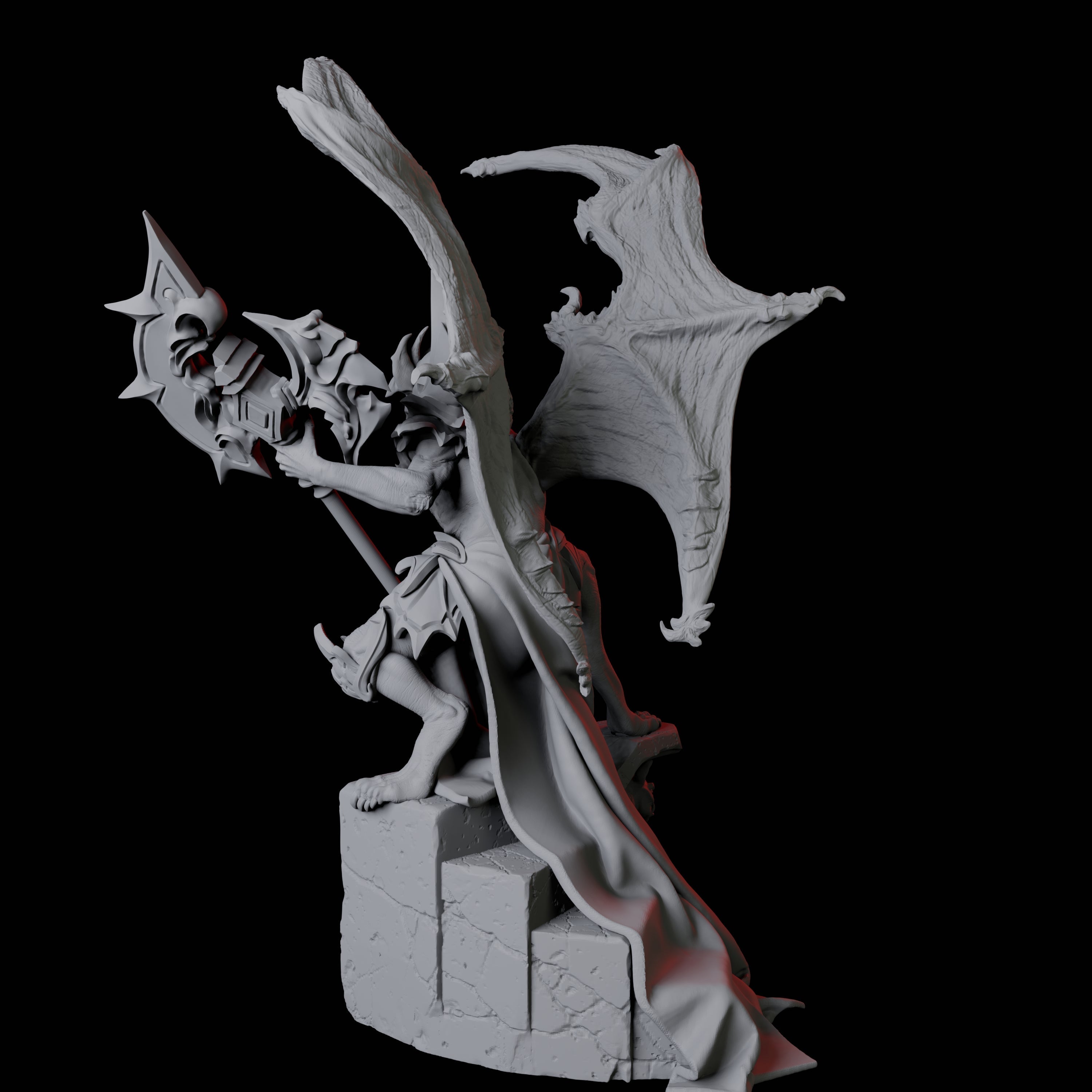 Eldar Vampire C Miniature for Dungeons and Dragons, Pathfinder or other TTRPGs