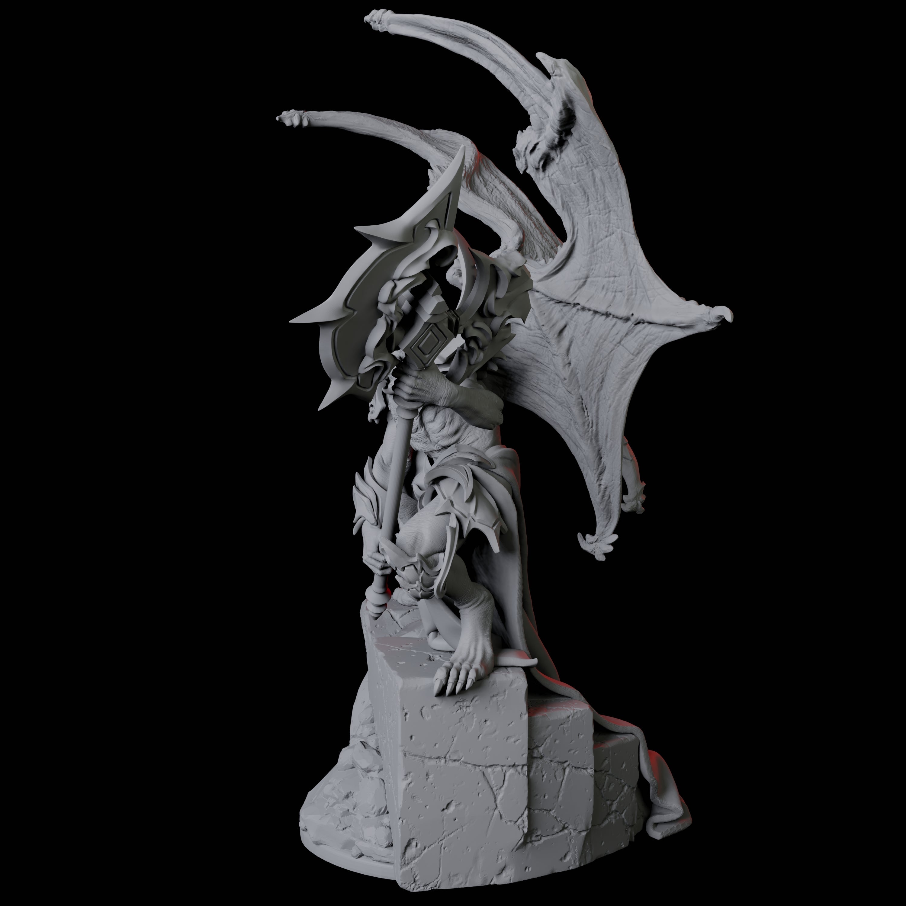 Eldar Vampire C Miniature for Dungeons and Dragons, Pathfinder or other TTRPGs