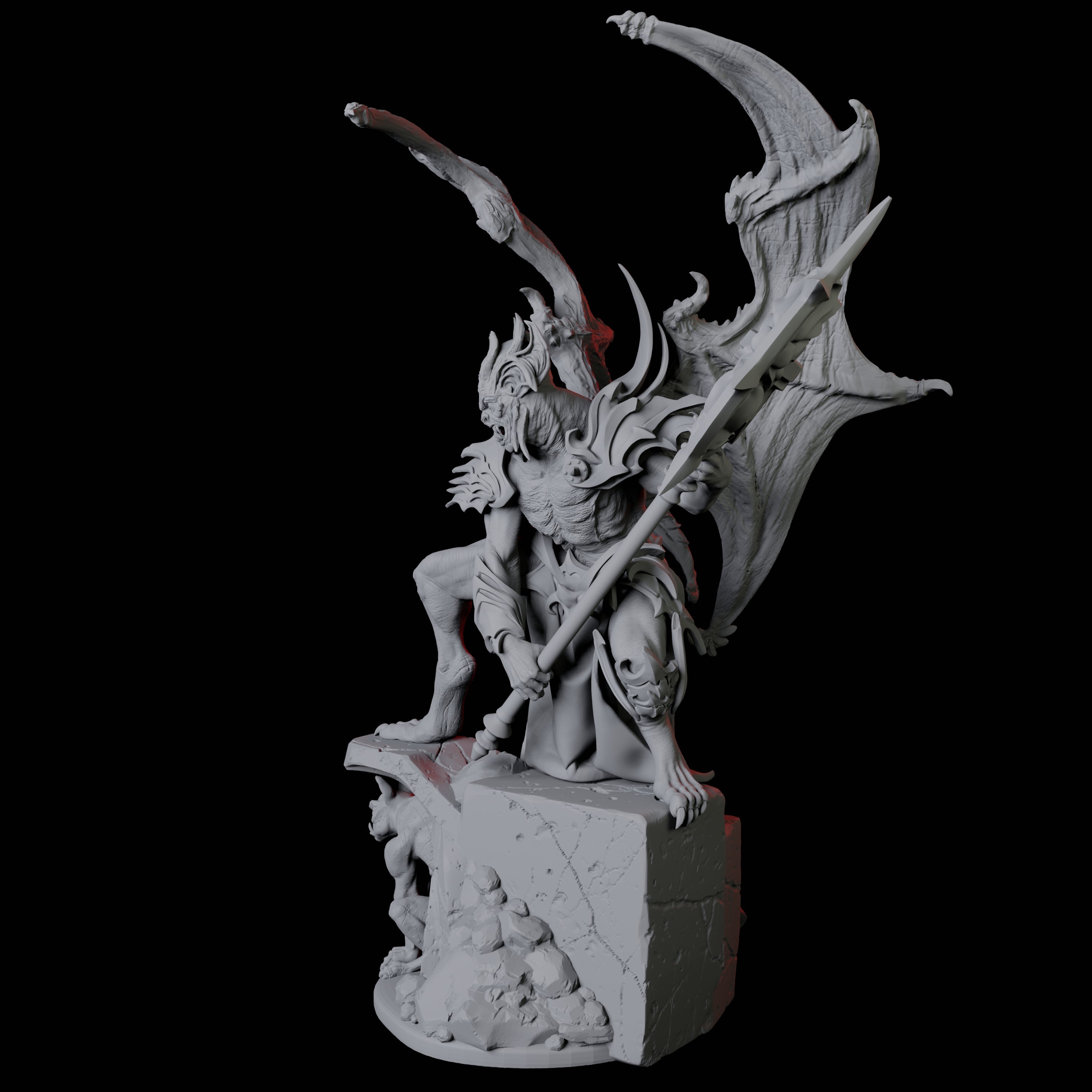 Eldar Vampire C Miniature for Dungeons and Dragons, Pathfinder or other TTRPGs