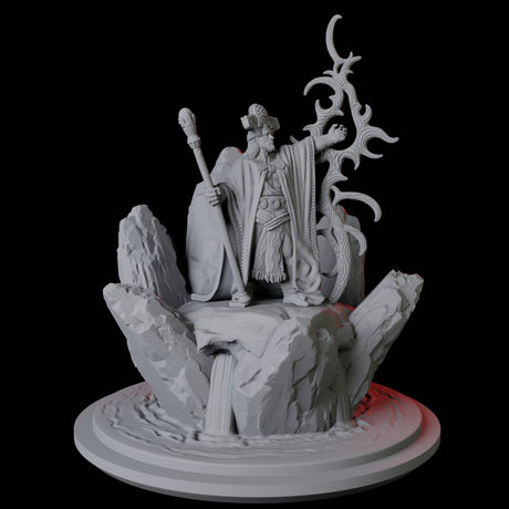 Elder Wizard Miniature for Dungeons and Dragons, Pathfinder or other TTRPGs